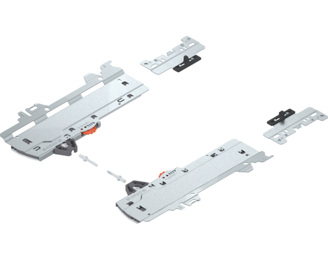 Tip-on Blumotion set Merivobox 20 kg NL 350-600mm