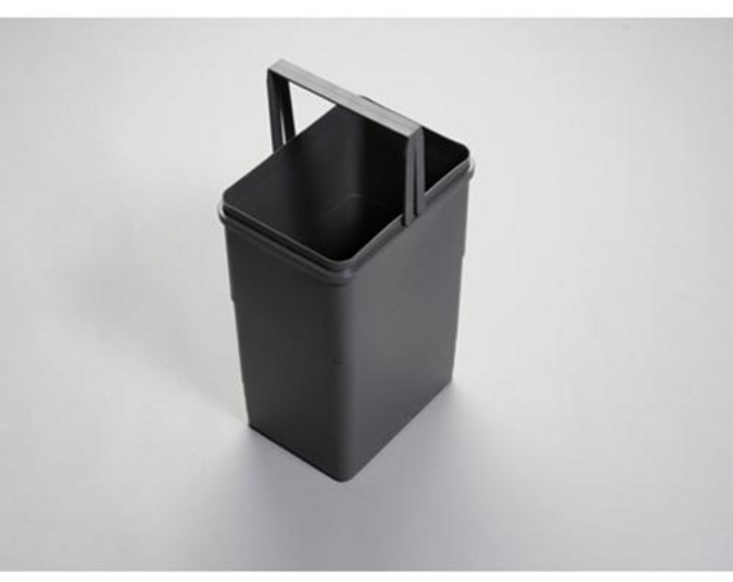 Afvalemmer donkergrijs inhoud 26 liter