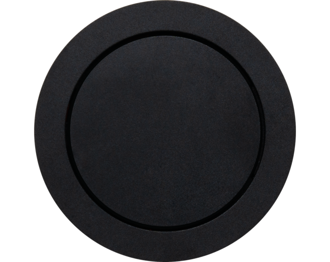 Rond 2.0 Push button 2X- s. trim - black ano