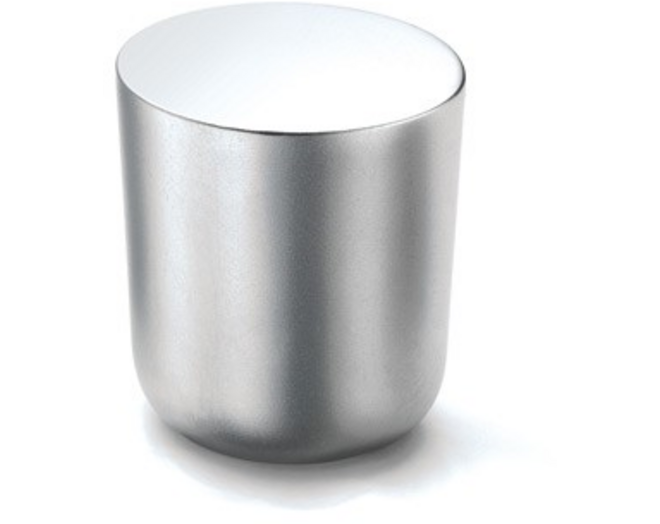 Knop MINI 816 mat aluminium 25mm, hoogte 28mm