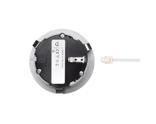 2 x DATE 24 inbouwspot Zwart 24Vdc- 3W - 2700K via mc easy