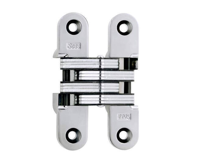 SOSS scharnier vernikkeld 117.5x25.4mm, hout 35mm minimaal