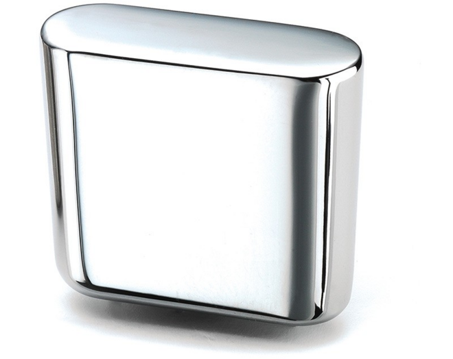 Knop MINI 817 glans chroom 34x14mm, hoogte 28mm