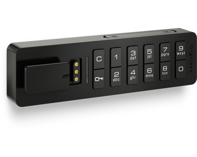 Versa keypad Mini horizontaal mat zwart wisselende