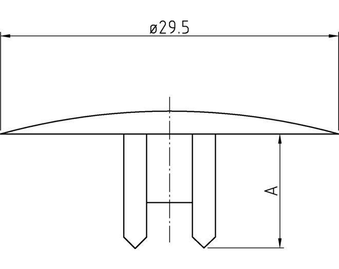 Afdekkap F-25, zwart