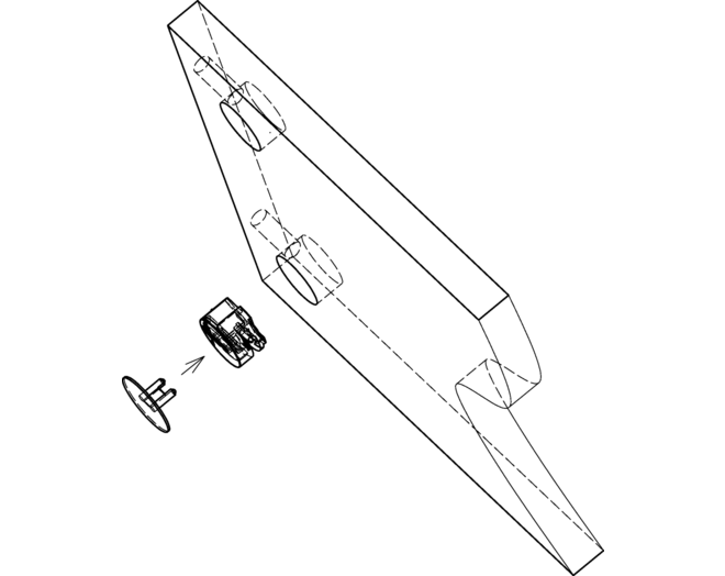 Afdekkap F-25, zwart
