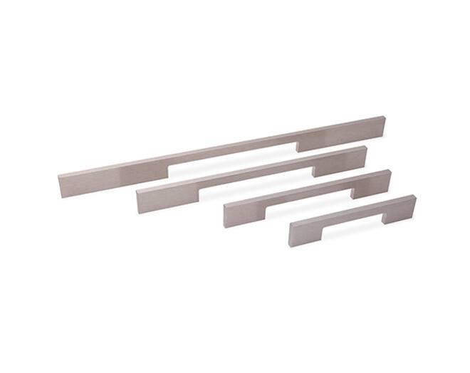 Greep 8x256mm aluminium mat, totale lengte 340mm,