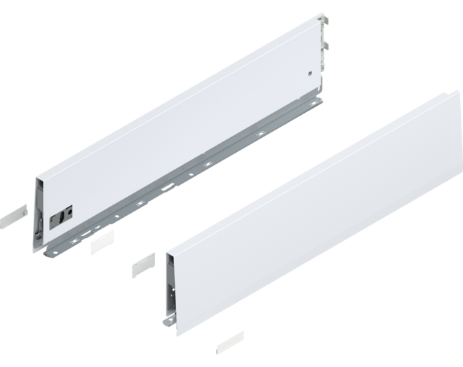 Merivobox zijkant K-hoogte, R+L, 550mm kleur: zijdewit