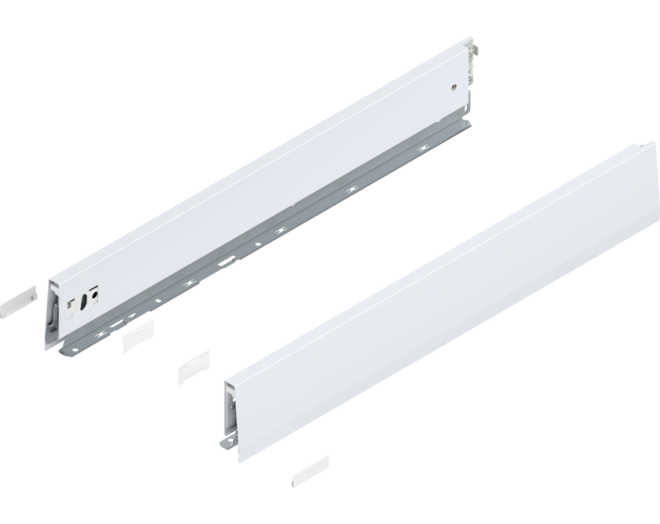 Merivobox zijkant M-hoogte, R+L, 600mm kleur: zijdewit
