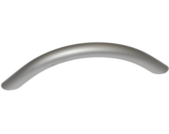 Greep 10x96mm boog glans chroom, totale lengte 115mm