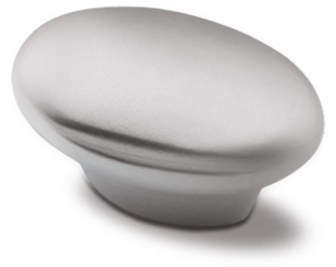 Knop METAL 885 mat chroom 50x35mm
