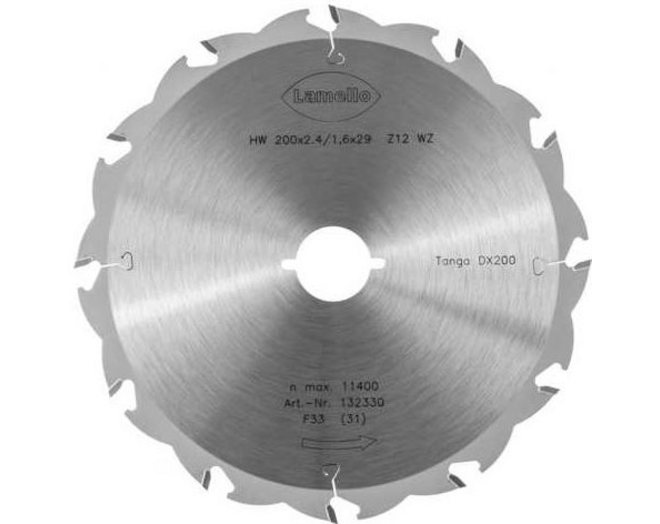 Zaagblad Tanga dx200, z12, ø 200x29