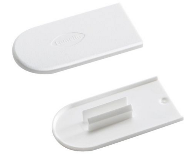 Cabineo afdekkappen, 100 stuks, ral 9018, papyruswit