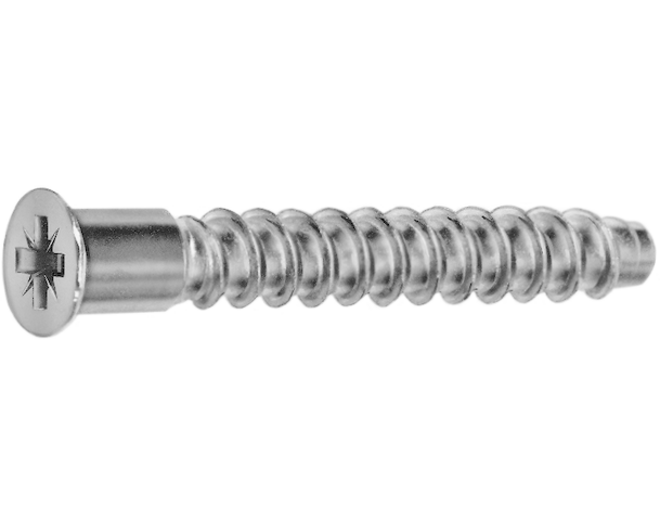 Confirmatschroef 7.0x50mm kruiskop verzinkt met kopboring