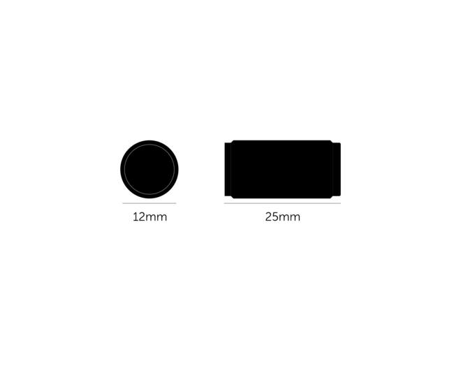 Furniture Knob/Linear/Set Of 2/Black