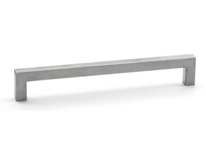 Greep 12x12mm hoh 128mm RVS zwart HOL