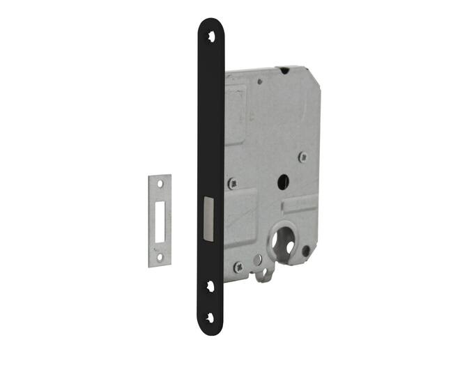 Woningbouw cilinder kastslot 55 mm zwart