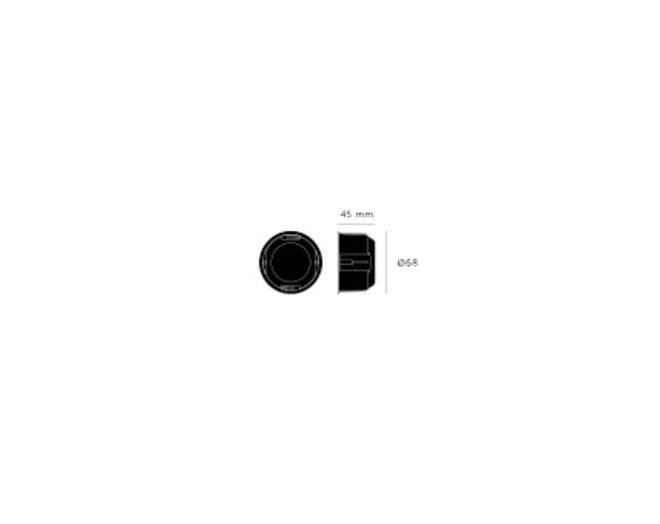 EU Plastic Back Box/1G/Round/40Mm Deep