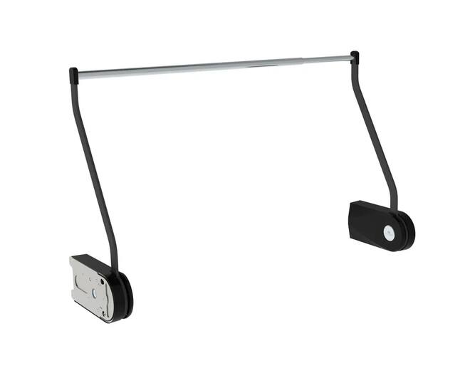 Kledinglift elektrisch zwart-daalt 112cm-kast 100-160cm br.