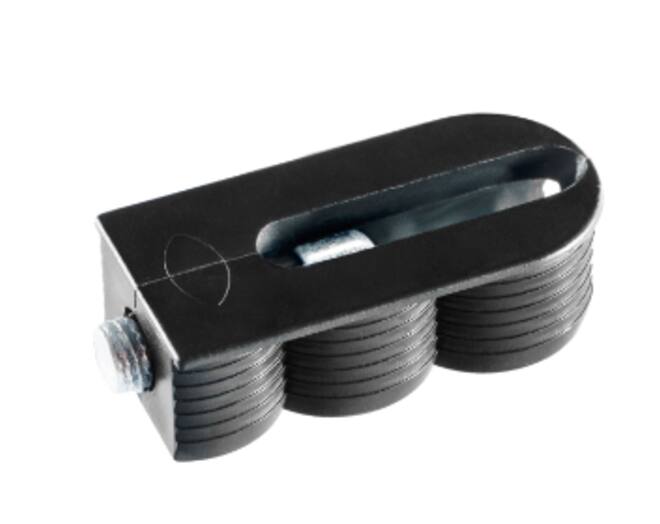 Cabineo 12, zwart ral 9021, M6 schroef, voordeelverpakking