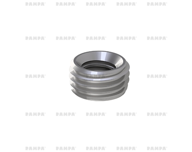 Rampabus voor volkern, M6/9x4,8mm type E verzinkt