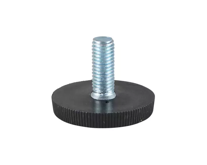 Stelvoet M8x16mm, geribbelde voet, voet 20x6mm