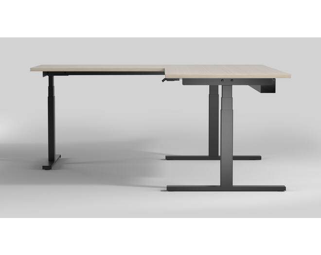 De Milano Hoek. Kleur: Zwart RAL9005.