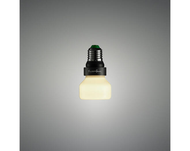 Punch Bulb Puck/E27 Non Dimmable/White Opaline/Glass