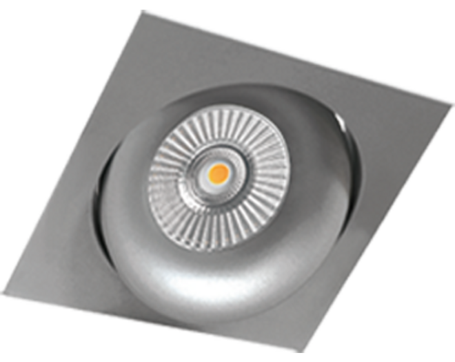 Cádiz kantelbare inbouw vierkant grijs + Triac driver