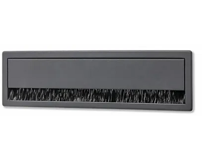 Kabeldoorvoer 180x49.5mm mat metallic aluminium