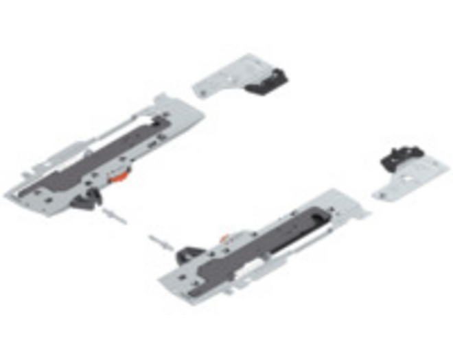 Tip On/Blumotion set eenheid 60kg Tandembox NL450-650mm