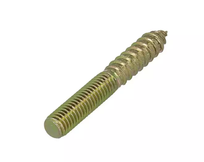Tafelschroef M10x70mm, 50/50 geel verzinkt, VE=100