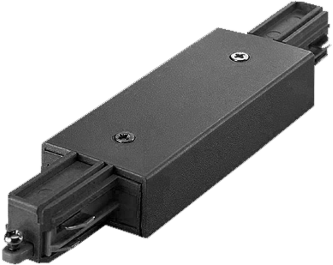 Middenvoeding 1-fase rail zwart