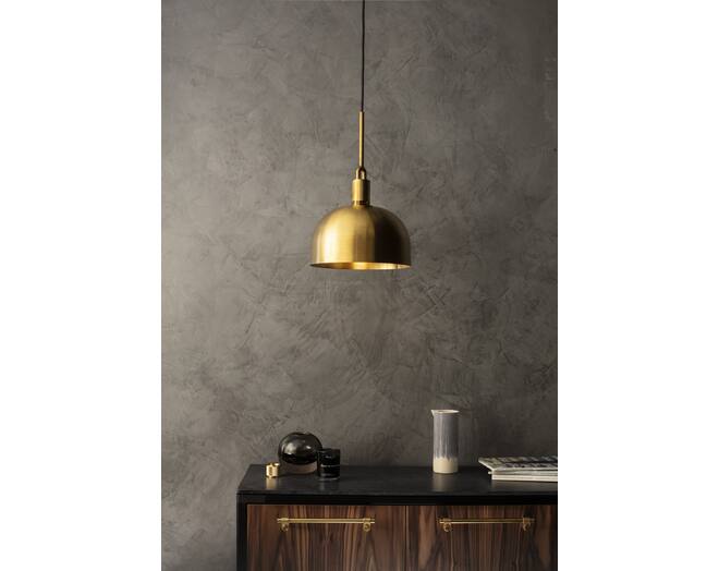 Forked Pendant/Brass/Large Brass Shade