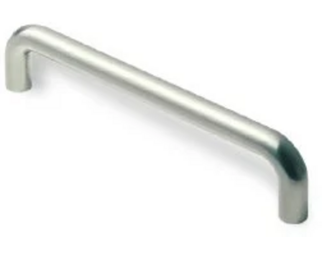 Greep 8x96mm recht mat chroom, totale lengte 104mm