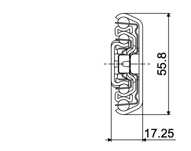 Ladegeleider ULF HD D 700mm, uittrekbaarheid 750mm, VE=5pr