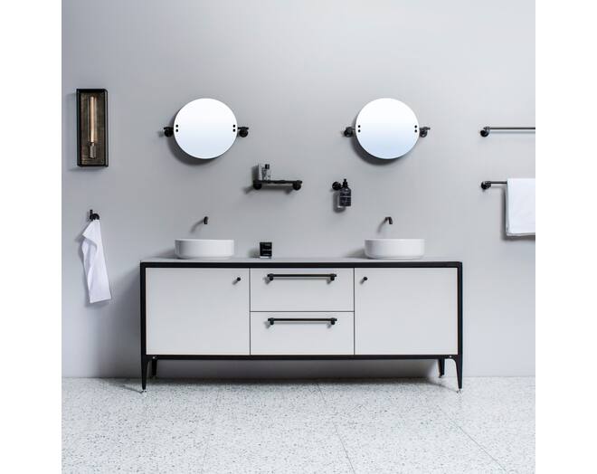 Mirror/Medium 600Mm/23.6 Inches/Cast /Welders Black