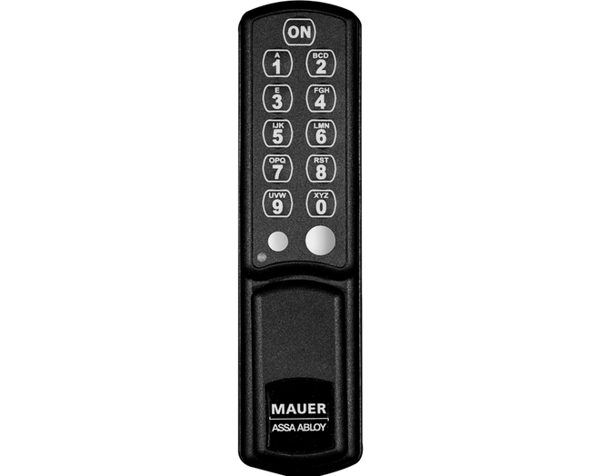Mauer ELLcam pincodeslot, verticaal, zwart, wisselend gb