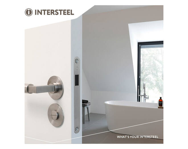 Woningbouw magneet badkamer/toilet slot 63/8mm RVS