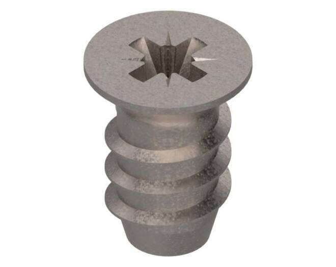 Euroschroef 6 x 10,0mm PK vernikkeld
