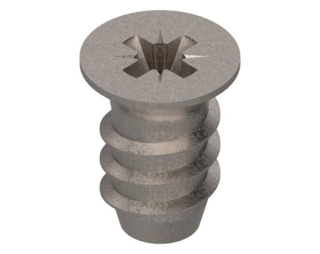 Euroschroef 6 x 10,0mm PK vernikkeld
