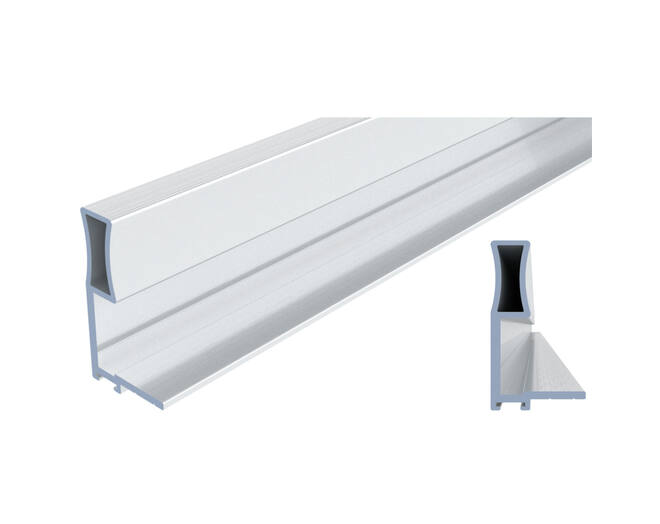 Ocean 1 greeplijst alu geanodiseerd, lengte 2500mm v/ 18mm
