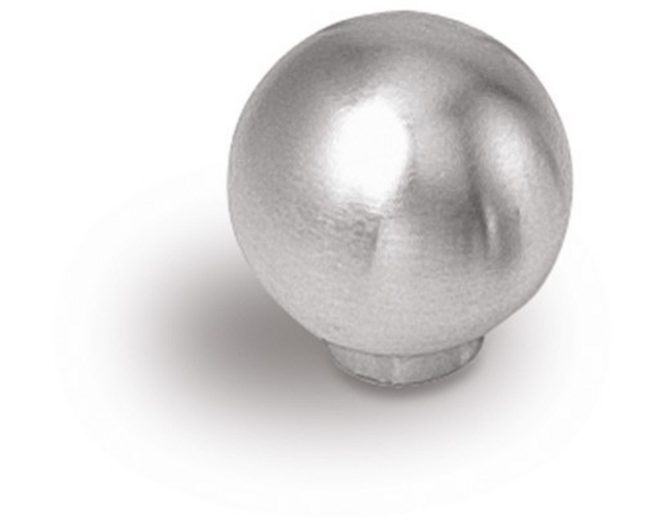 Knop 836 geborsteld RVS 25mm