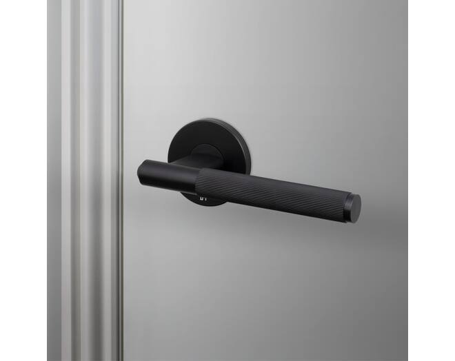 Door Handle Set/Linear/Welders Black