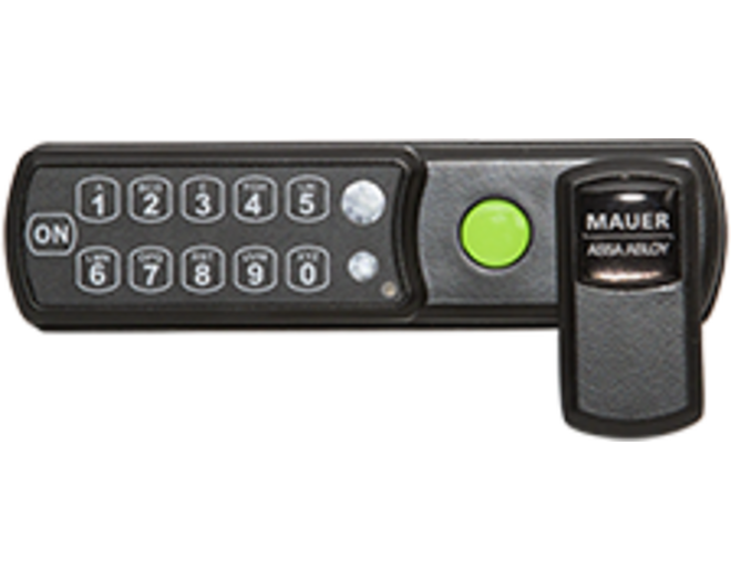 Mauer ELLcam pincodeslot horizontaal links, zwart
