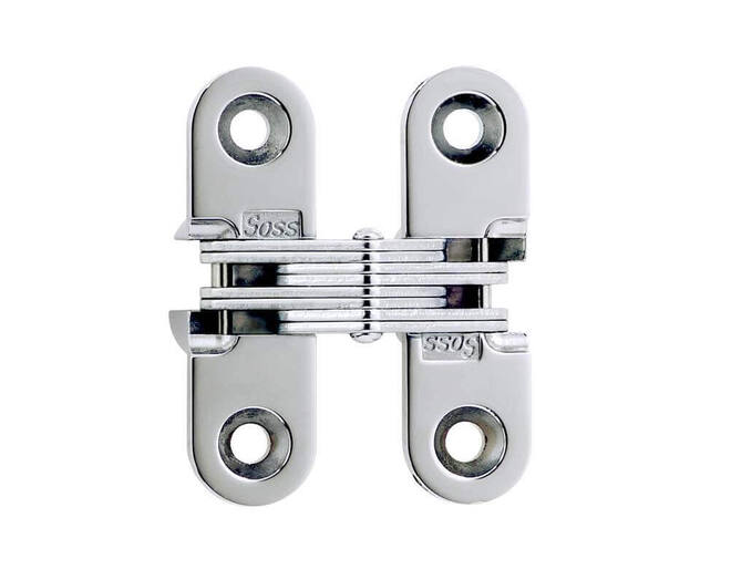 SOSS scharnier mat nikkel 44.5x13mm