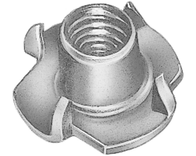 Inslagmoer M8 x 11mm verzinkt