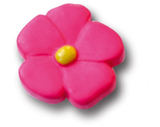 Knop nylon ROZE BLOEM-vorm 50mm