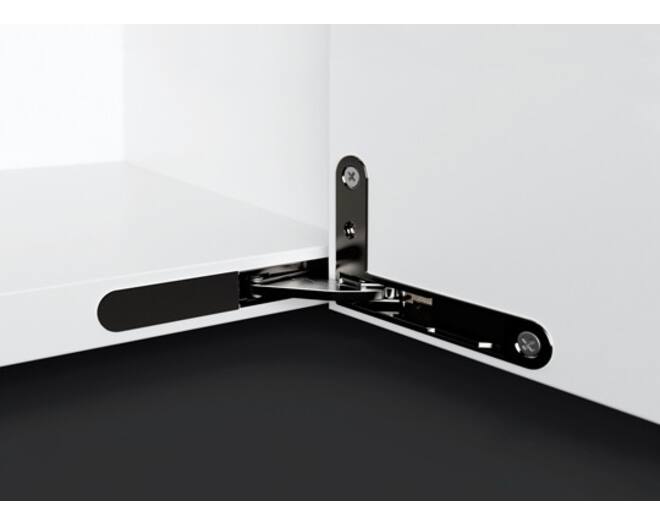 ANKOR DS30 scharnier zwart nikkel rechts, met soft close