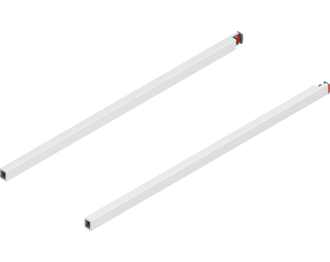 Reling L+R voor Merivobox, 550mm zijdwit